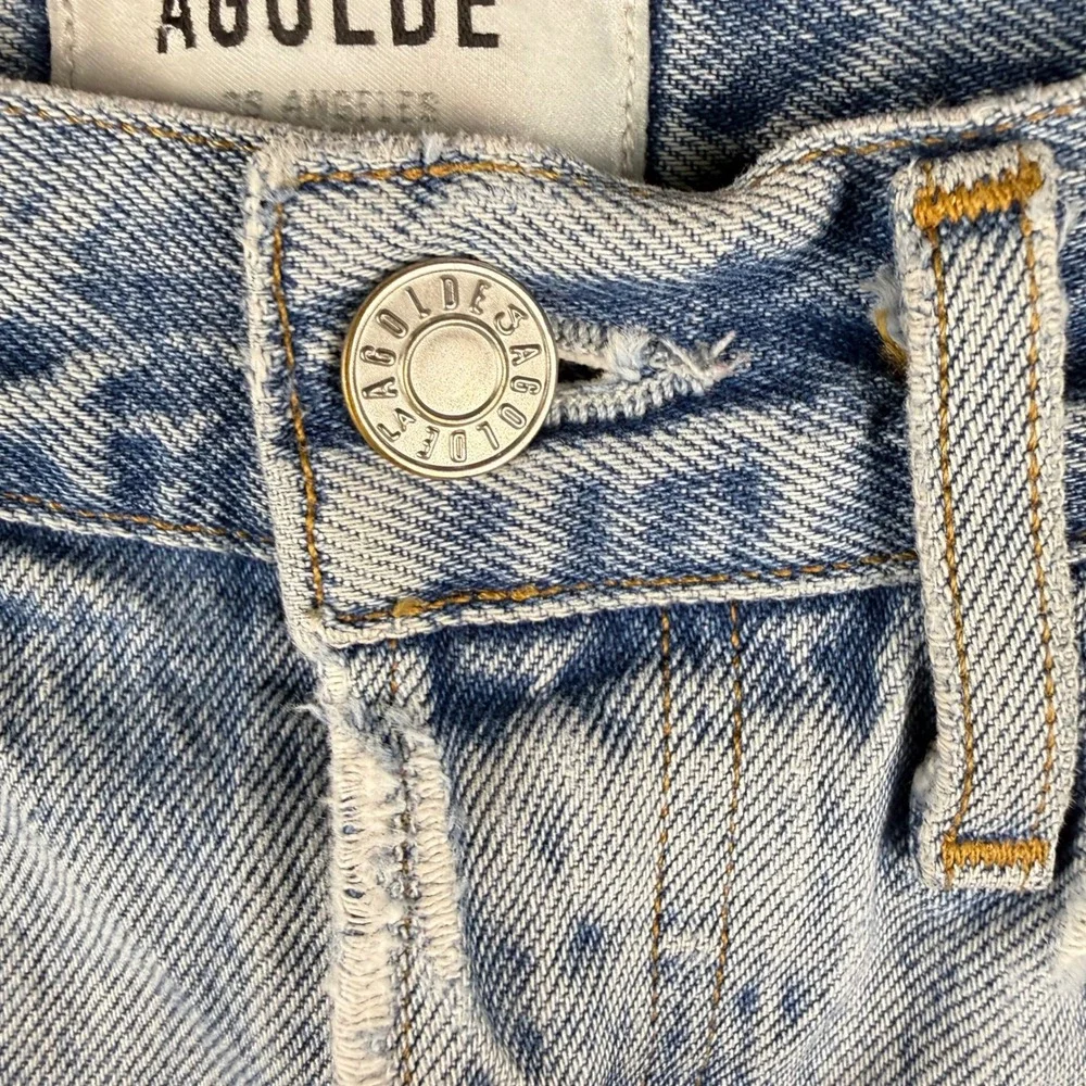 Agolde 90s Jean Cutoff Denim Shorts Light‎ Wash Cheeky 27 Boho Festival Summer